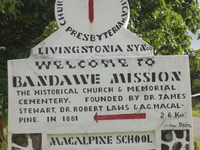 Old Bandawe Church and mission graves 20 