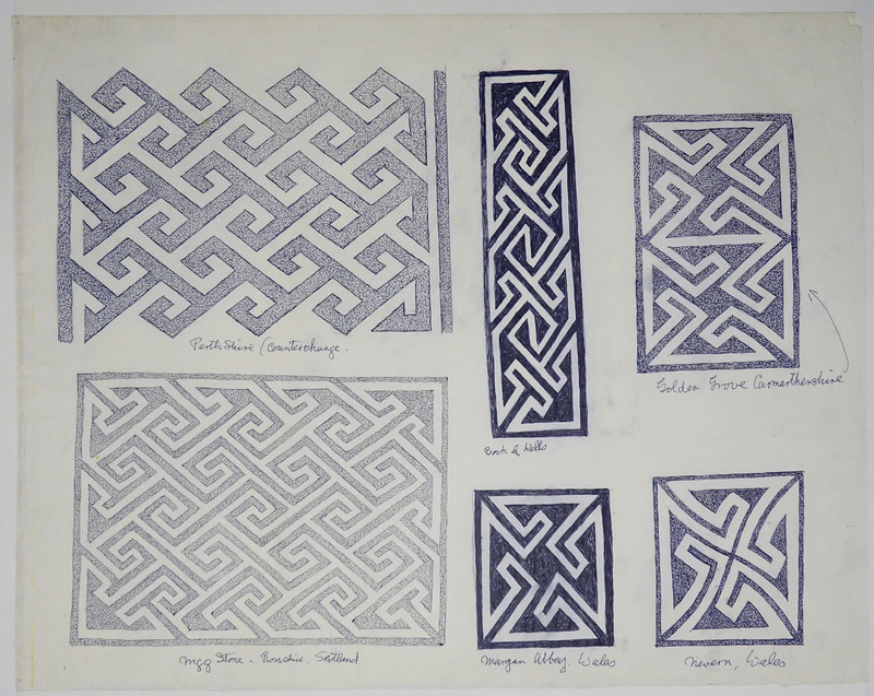 George Bain Drawing - Key Patterns.