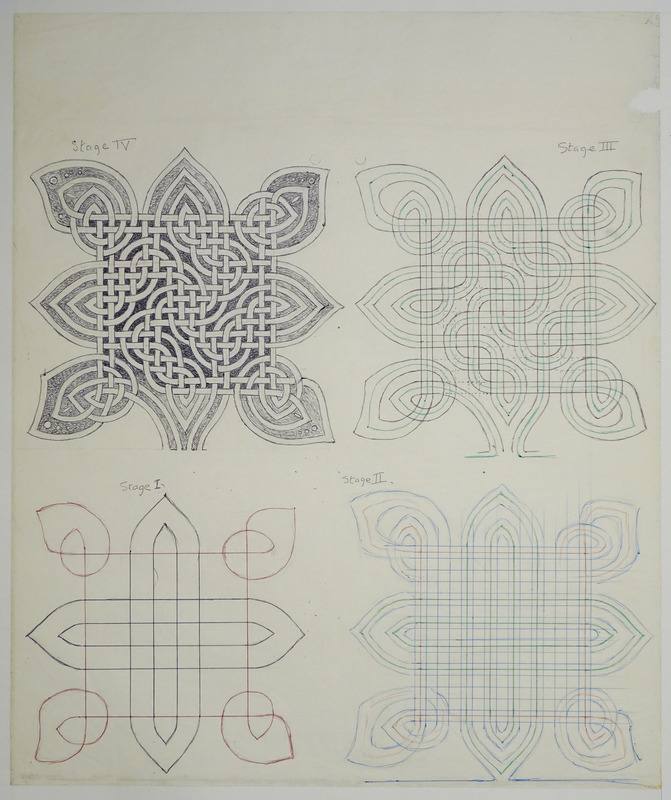 George Bain Drawing  - Four Stages.