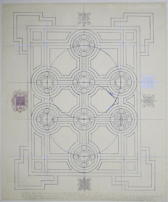 George Bain Drawing - Geometrical Layout.