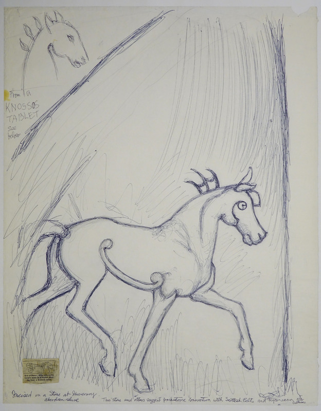 George Bain Drawing - Horse.