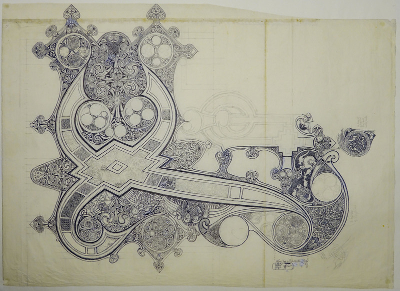 George Bain Drawing  from Book of Kells