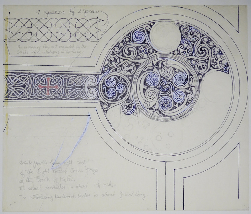 George Bain Drawing - Eight Circled Cross.