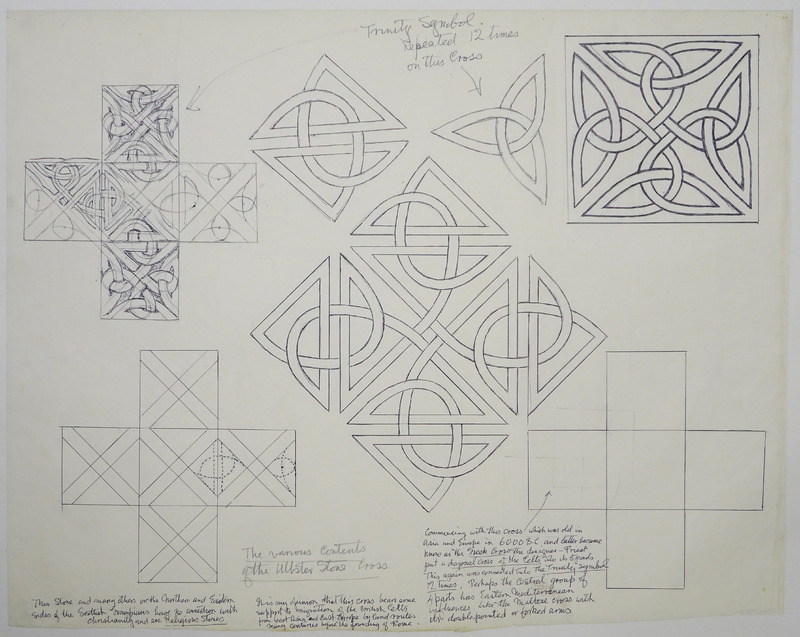 George Bain Drawing - Trinity Symbol.