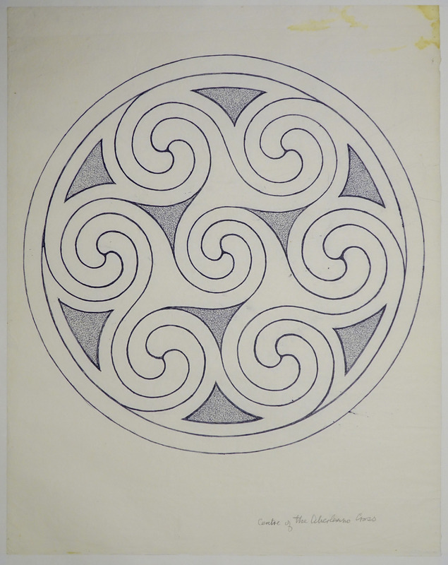 George Bain Drawing  - Aberlemno Cross